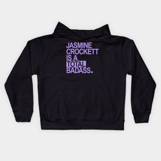 Jasmine Crockett is a total badass - lavender Kids Hoodie